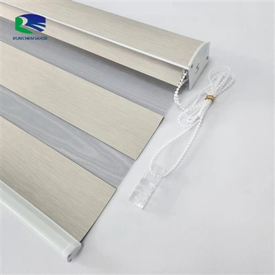 Kavisli ekleme kapağı ile manuel zebra kör